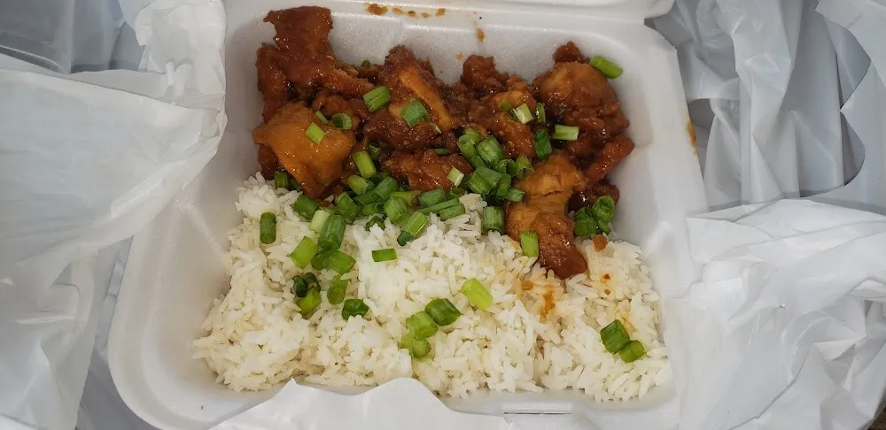 Bourbon Chicken & White Rice
